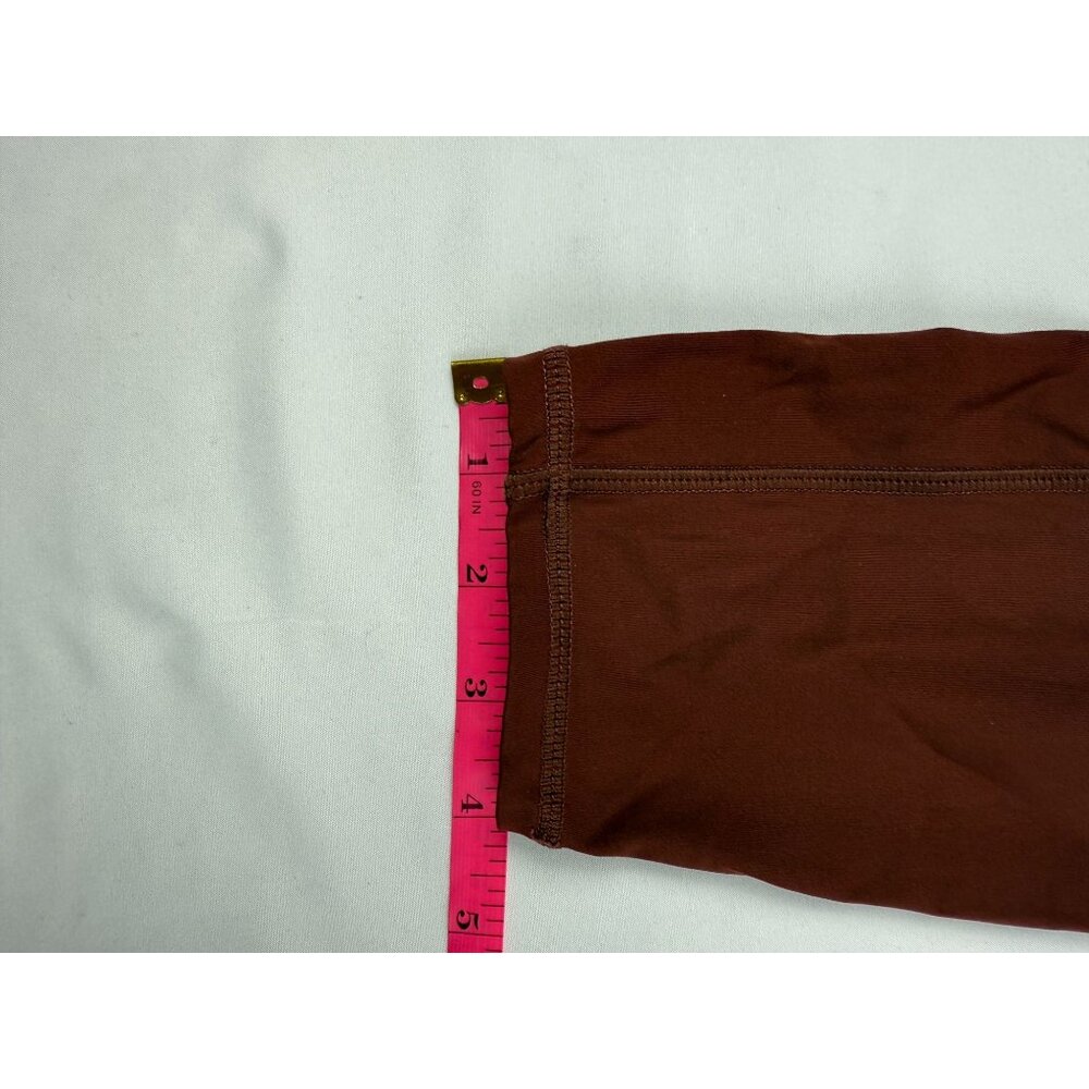 VUORI STRIDE Womens Sz Small Chestnut Stash Pocket Stretch Athletic Leggings - Picture 8 of 8